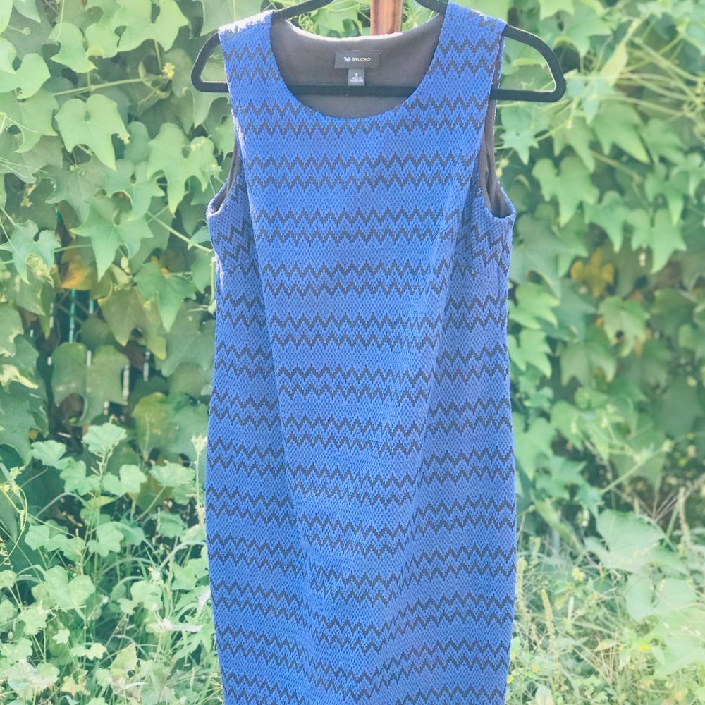 Blue Sheath Dress